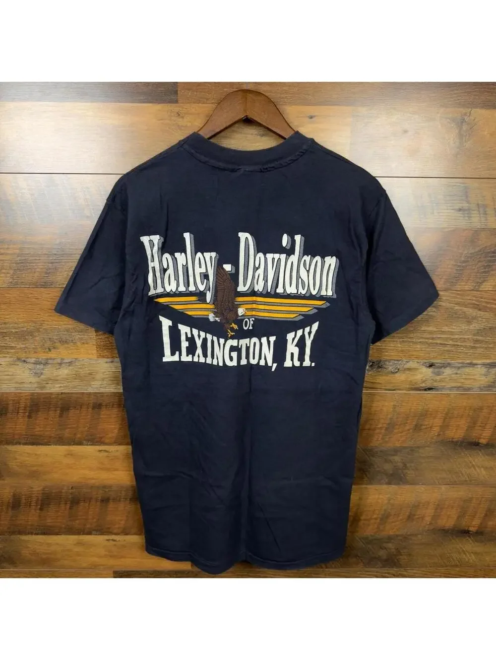 Vintage 1989 Harley Davidson History of America’s Motorcycle T-Shirt Large Hanes